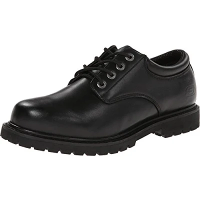 Image of Skechers Work Mens Cottonwood Elks in Black Size 6 UK