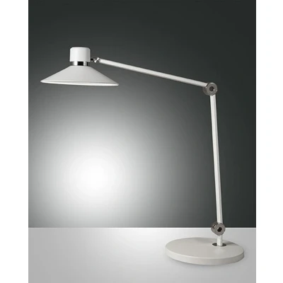 Image of Panarea LED Desk Task Lamp White Glass