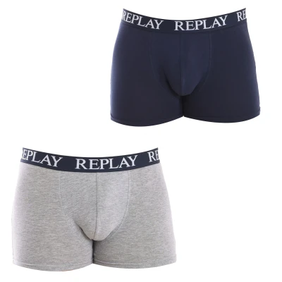 Image of Replay Mens Pack 2 Boxers I101005 men Multicolour Size X Large
