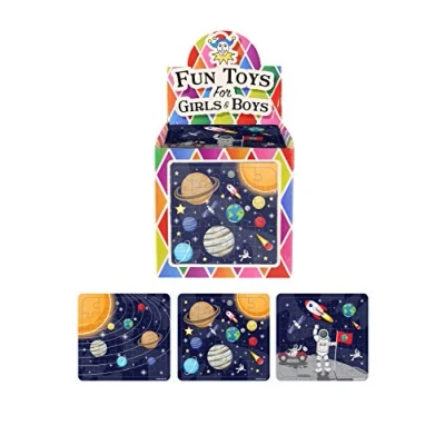 Image of Henbrandt 10x Mini Space Jigsaw Puzzles (13x12cm) Party Favours / Loot Bag Fillers Lucky Dip Prizes
