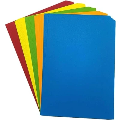 Image of DJP A4 80 GSM Paper Assorted Bright Coloured Copier Printing Pack 100 Sheets