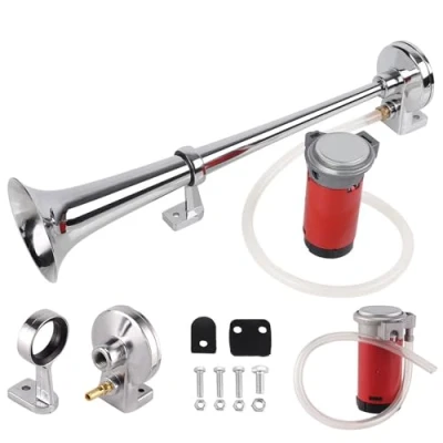 Image of Xample® 150DB Super Loud 12V Single Trumpet Air Horn Compressor Truck Lorry Boat Train