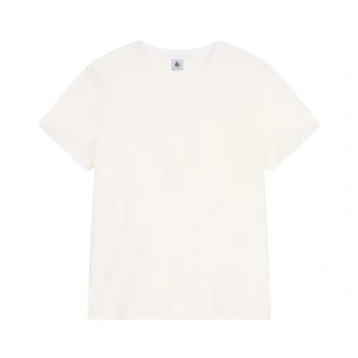 Image of Petit Bateau Women&#039;s A0CSB Short Sleeve T Shirt, White, S