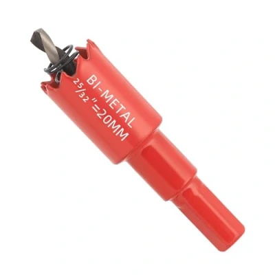 Image of GARHWAL Bi Metal Hole Saw 20 mm with Arbor and Pilot Bit Smooth Fast Cutting for Wood, Plywood, Plastic, Drywall, Thin Sheets, More Ideal Ceiling Light Installation DIY Projects