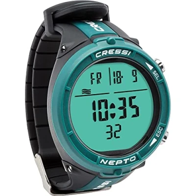 Image of Cressi Nepto Watch Computer Freediving Watch/Computer,One Size, Unisex Adult, Black