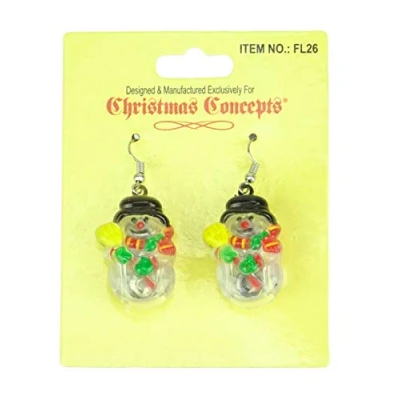 Image of Christmas Concepts® Earrings Jewelery Novelty Dress Up (SNOWMAN)