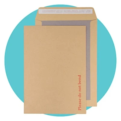 Image of Triplast 20 x A4 C4 Manilla Hard Board Back Envelopes (324x229mm) Cardboard Backed with Peel &amp; Seal Strip Rigid Do Not Bend for Mailing Posting Shipping Storing Documents