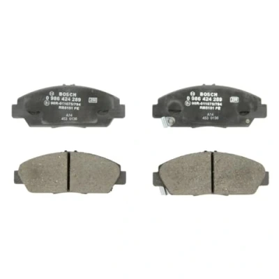 Image of 45022S30G10, 45022S30G12, 45022SE0G10, 45022SN7G41, 45022SN7G42 Brake pad set BOSCH 0 986 424 289 HONDA: PRELUDE V, 4, ACCORD 5, ROVER: 600