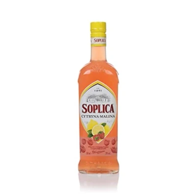 Image of SOPLICA Polish Lemon &amp; Raspberry Vodka Natural Ingredients For Shots Cocktails 28% 500 ml