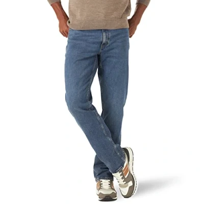 Image of Lee Men&#039;s Legendary Relaxed Straight Jean, Frosted Night, 36W x 30L