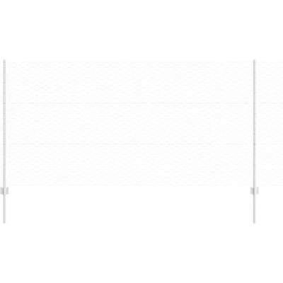 Image of vidaXL Fence Posts 10 pcs U Channel 120 cm Galvanised Steel
