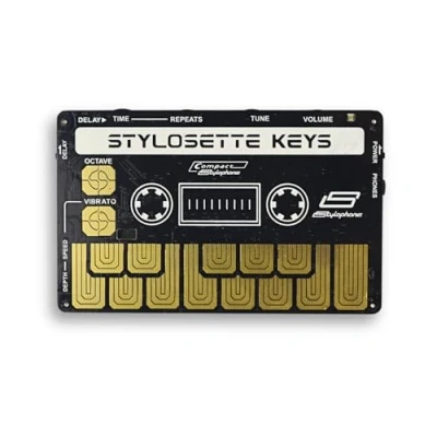 Image of Stylophone Stylosette Touch Keyboard x Cassette The Mini Analog Synthesizer Synth Musical Instrument Sensitive Keys, Built in Speaker