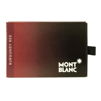 Image of Montblanc 105199 burgundy red fountain pen ink cartridges 8 per package