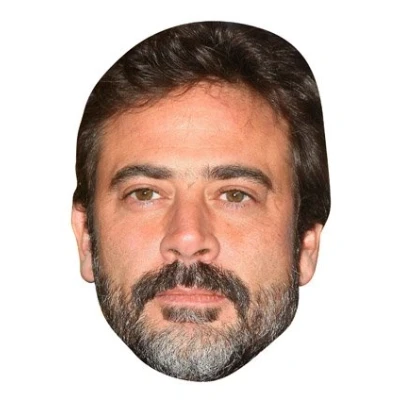 Image of FoxyPrinting Jeffrey Dean Morgan Celebrity Cardboard Party Face Mask Fancy Dress
