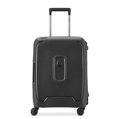 Image of DELSEY PARIS MONCEY Slim Rigid Cabin Suitcase 55x40x20 cm 36 liters XS Black