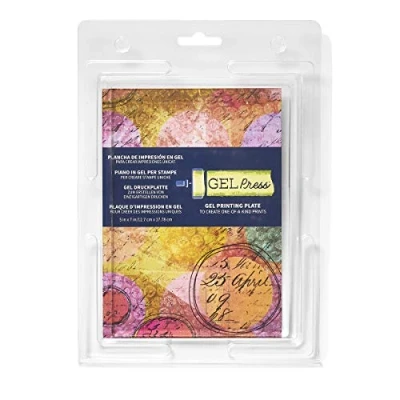 Image of Gel Press Monoprinting Print Plate 5 x 7 (12.7 17.8 cm) Printmaking Supplies Reusable Printing Plates for Art Card Making, Scrapbooking, Journaling, Arts &amp; Crafts