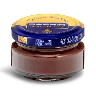 Image of Saphir Cream Surfine Shoe Polish HAVANE 34