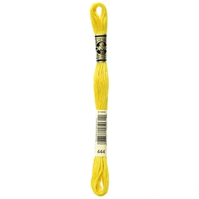Image of DMC Amazon 3 Skein Pack Embroidery Floss, Dark Lemon