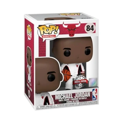 Image of Funko POP! NBA: Chicago Bulls Michael Jordan (Bulls White Warmup) Collectable Vinyl Figure Gift Idea Official Merchandise Toys for Kids &amp; Adults Sports Fans