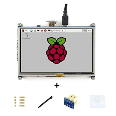Image of Waveshare 5inch Raspberry Pi HDMI LCD Display Module Resistive Touch Screen 800 * 480 High Resolution Interface for Directly Connect
