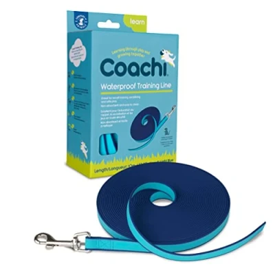 Image of Coachi Training Line 10m Safe Outdoors, Recall Training, Dog &amp; Puppy Socialisation, Lightweight, Waterproof, Perfect for Stopping Chasing. Suitable Medium Large Dogs Puppies