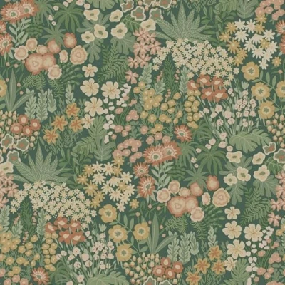 Image of Everbloom Floral and Forest Themed Wallpaper Perfect for a Stunning Look in Living Rooms, Bedrooms, Hallways Emerald Green/Multi Holden 13900