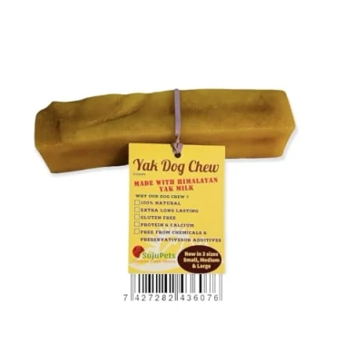 Image of Himalayan Everest Yak Chew Milk Dog Chews, Chew, Long Lasting Natural Chews Treat for Your Dog, Puppy (1 Pieces Medium Chew)