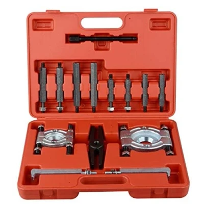 Image of DAYUAN YT US137 14pcs Bearing Separator Puller Set, Heavy Duty 5 Ton Capacity 2 inch and 3 Bearings Splitters Kit,Red