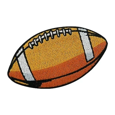 Image of Iron on Patch American Football Ball Patches, Patch, Embroidery ironable Badges Finally Home