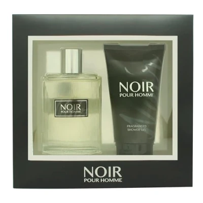 Image of Prism Noir Pour Homme 2 Piece Gift Set: Eau De Toilette 100ml &amp; Shower Gel 150ml