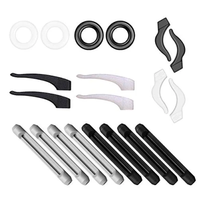 Image of Anti Slip Glasses Ear Gripper Hook Holder Eyeglasses Temple Tips Sleeve Retainer Silicone Extender for Spectacle Sunglasses Reading Eyewear,10 pairs