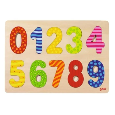 Image of Goki 57574 Number Puzzle 0 9, Mixed, Small