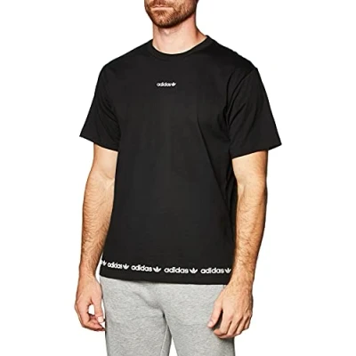 Image of adidas Linear Repeat Tee Black T Shirt, S