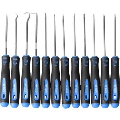 Image of BRILLIANT TOOLS BT542080 Hook and Screwdriver Set 12 Pieces [Powered by KS Tools]