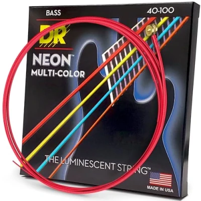Image of DR Strings HI DEF NEON Bass Guitar (NMCB 40)
