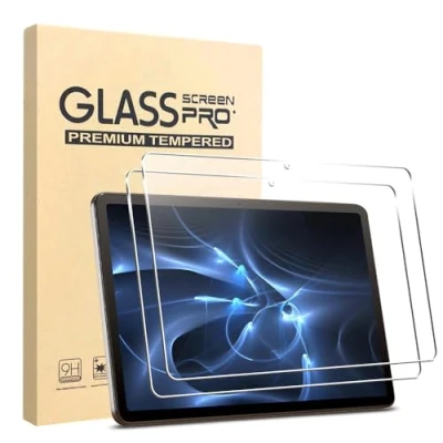 Image of KLWAINM [Pack of 2 11 Inch Tablet Max Screen Protector 2.5D Ultra HD 9H Hardness Anti Scratch Bubble Free Tempered Glass Protective Film