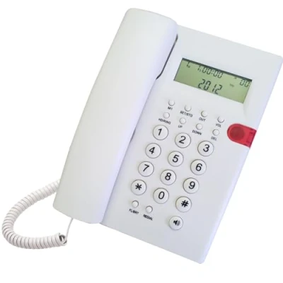 Image of FOLODA K010A 1 Desktop Phone Corded Telephone Fixed Landline CallerID Display Last Number Redial For Home Office Or Hotel Use Handsfree