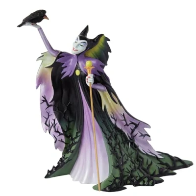 Image of Enesco Disney Showcase Maleficent Holding a Staff Botanical Figurine, 9.45 Inch, Multicolor