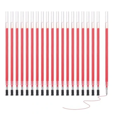 Image of M&amp;G Gel Pen Refills 0.38mm Needle Fine Point, 20 Pack Smooth Red Ink Replace for Retractable Click Pen, Office Study Classroom Supplies, 4.3&quot;