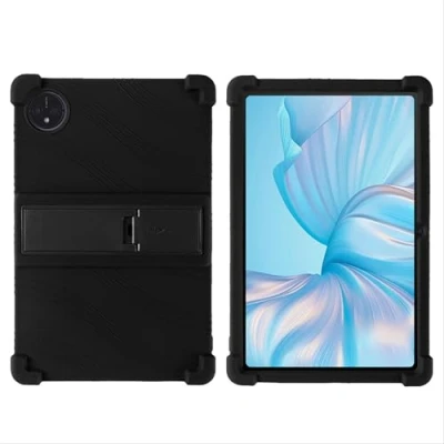 Image of GIOPUEY case for Blackview TAB 80 With Stand Soft TPU silicone protective Cover Airbag Drop Protection Black