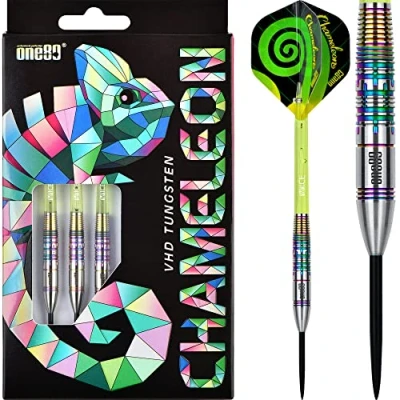 Image of One80 Chameleon Darts Steel Tip Peridot 22g
