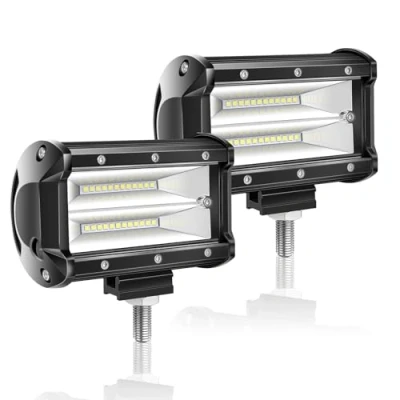 Image of Willpower 2PCS 5 Inch 72W Led Light Bar Flood Beam 12V Pods Off Road Work Driving Fog Lights Lamp for Truck Boat Tractor 4x4 ATV UTV SUV