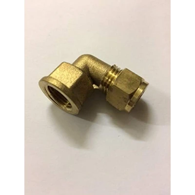 Image of 8mm x 1/4&quot; Female Compression Parallel Elbow