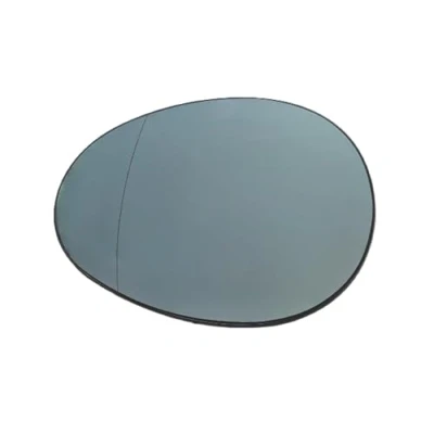 Image of RC Door Wing Mirror Glass for Mini Cooper 2007 2008 2009 2010 2011 2012 2013 models Heated Right Side UK Driver BLUE TINTED (Left Hand Passenger Side)