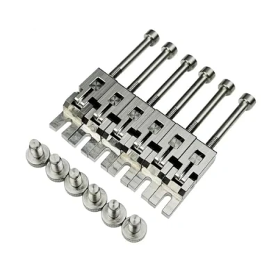 Image of 1 Set Of 6 Pieces Electric Guitar Bridge Stainless Steel Saddles For FR Floyd Rose Tremolo System