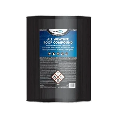 Image of Bond It All Weather ROOFING Compound Bitumen Coating Waterproof Sealer Seal (25L)