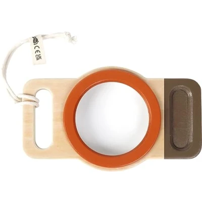 Image of small foot Explorer XXL Magnifying Glass Discover Made of FSC 100% Certified Wood, Outdoor Toy for Kids Aged 2+ yrs, 12435, White