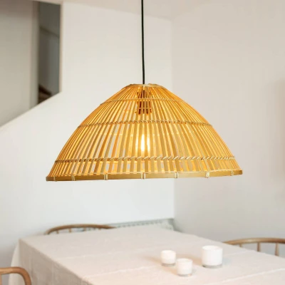 Image of Markslöjd Capello pendant light made of bamboo, natural