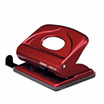 Image of Rapid 21835404 FMC20 2 Hole Metal Punch with Capacity 20 x 80 gsm Vulcan Red
