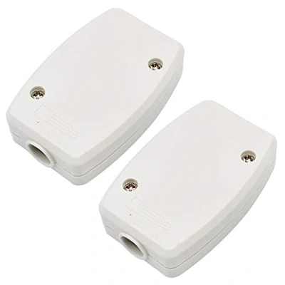 Image of FUJIE 2 Pack Electrical Junction Box 3 Terminals Flex Connector White, 13A 250V